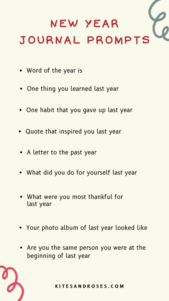 new year journal prompts