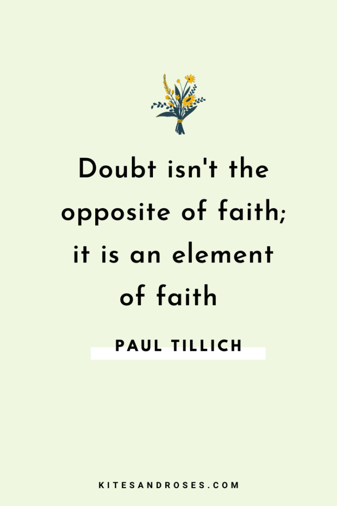 quotes on doubt and faith