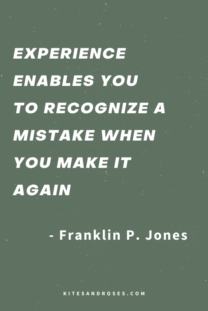 quotes about experience and mistakes