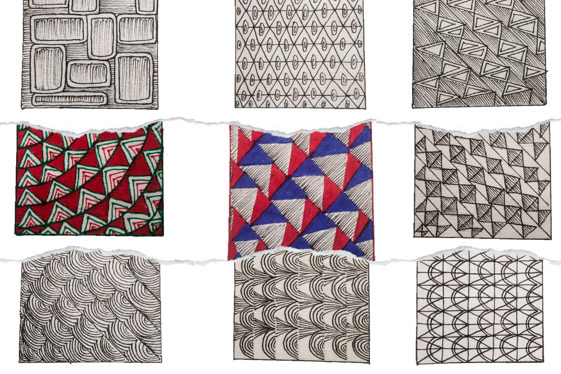 pretty patterns to draw simple