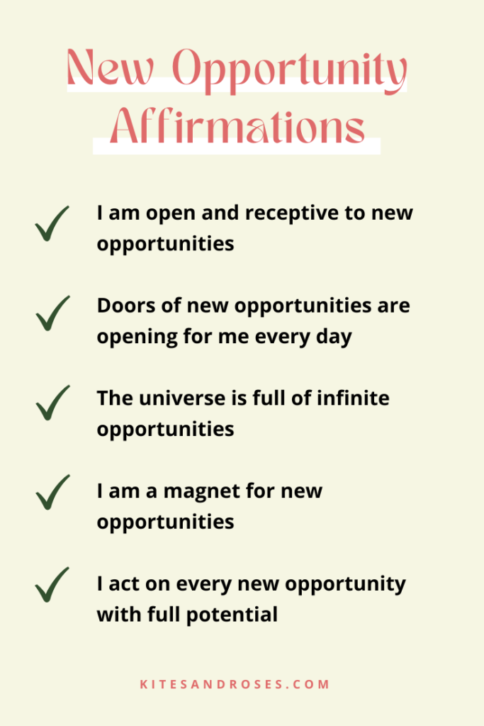new opportunity affirmations