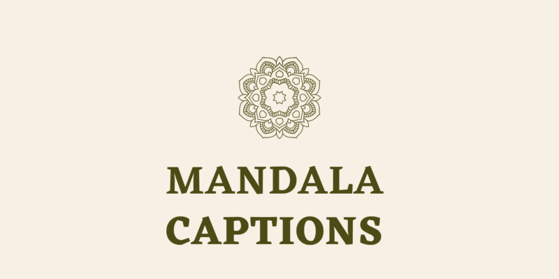 mandala art captions