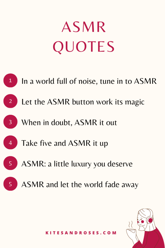 asmr quotes for instagram