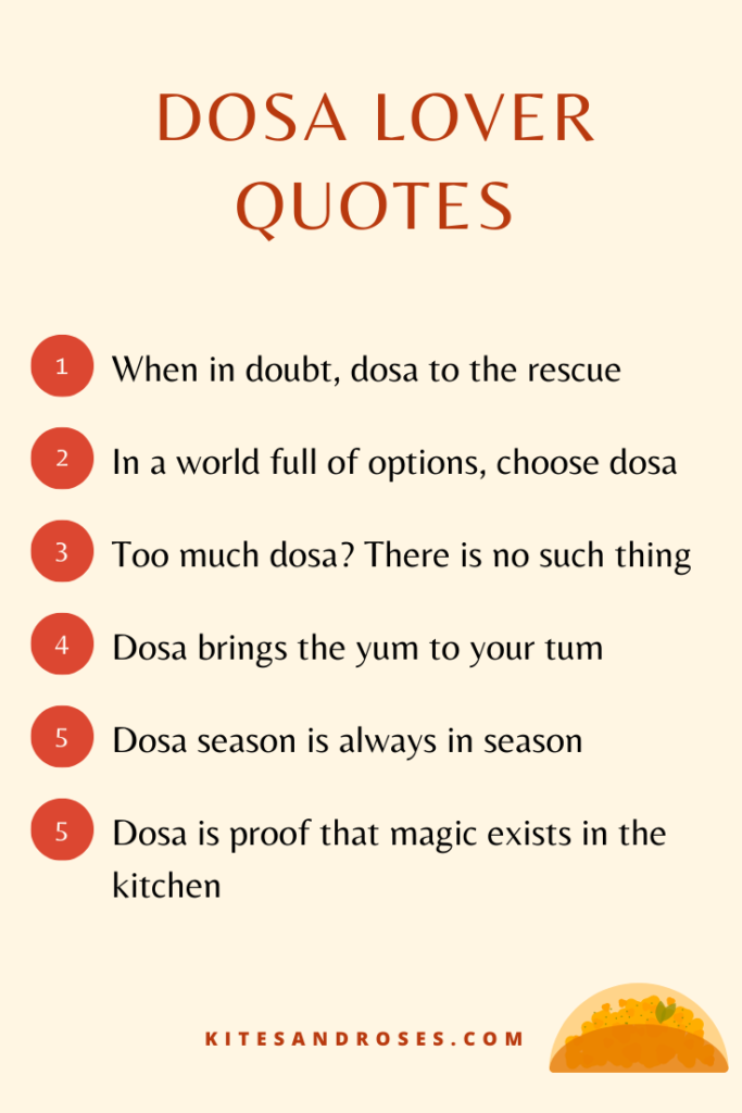 dosa lover quotes