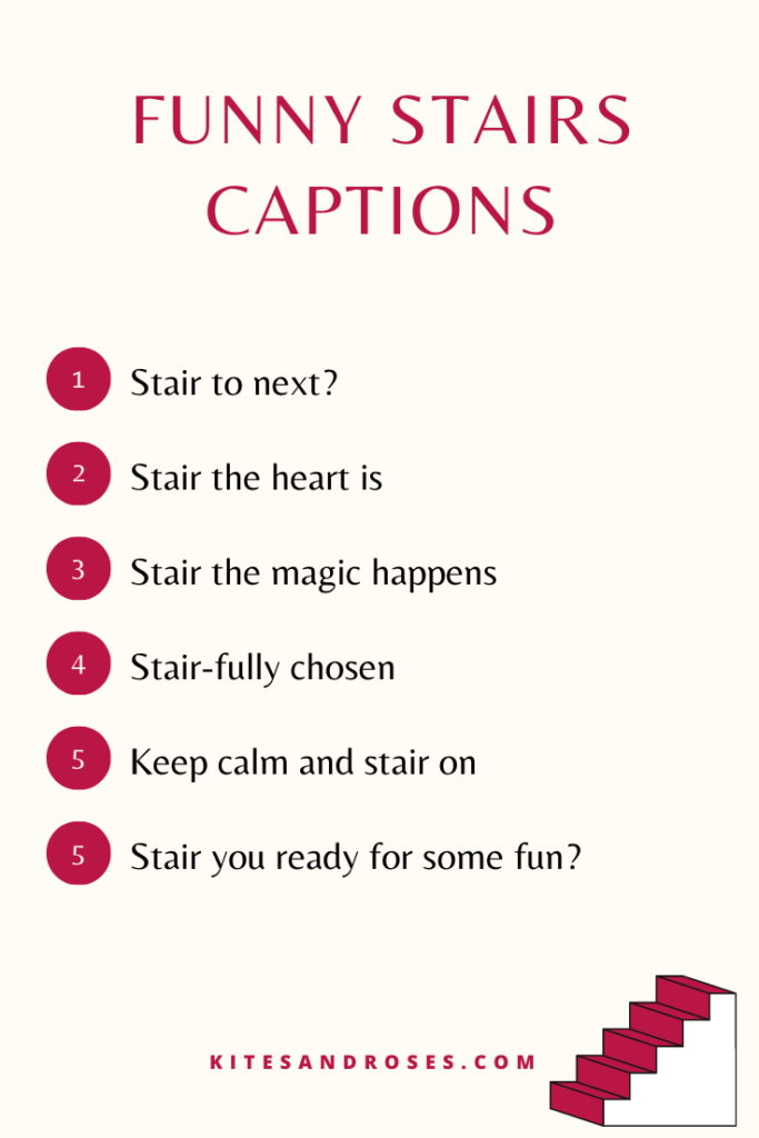 funny stair captions