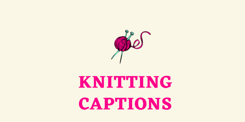 knitting captions