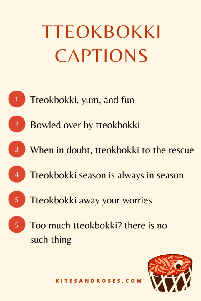 tteokbokki captions funny