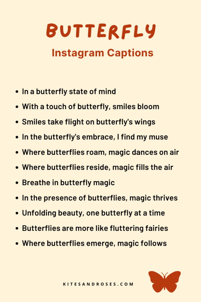 butterfly captions for instagram
