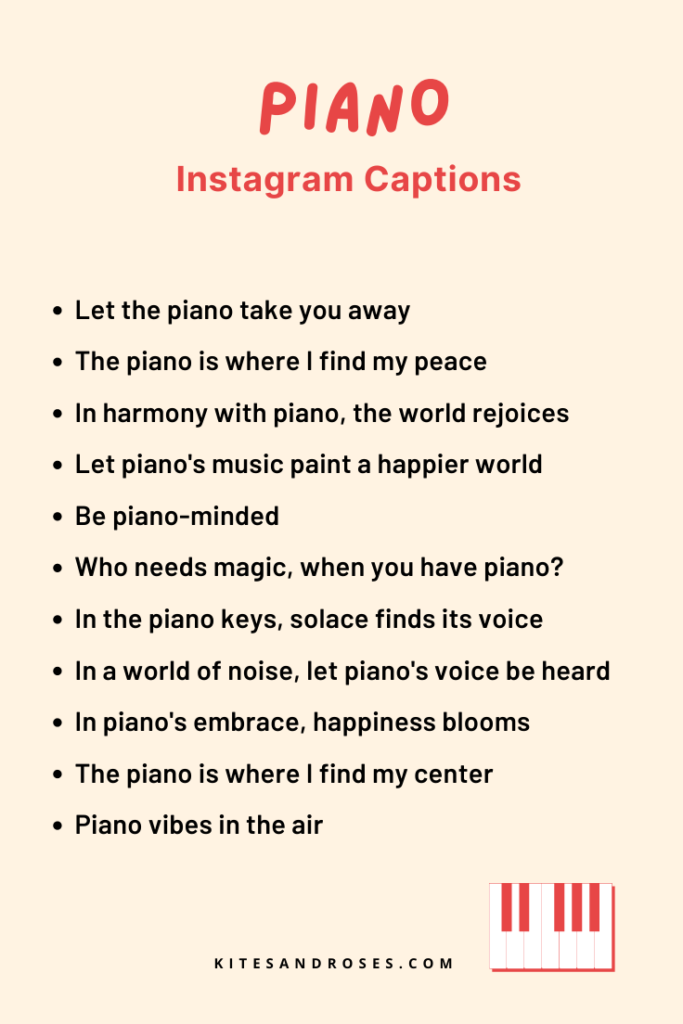 piano captions for instagram
