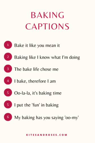 baking captions for instagram
