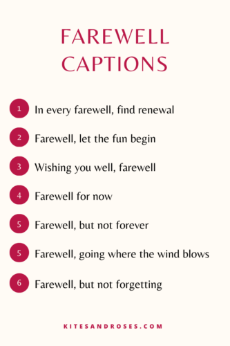 farewell captions for instagram