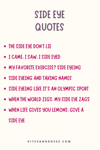 side eye quotes